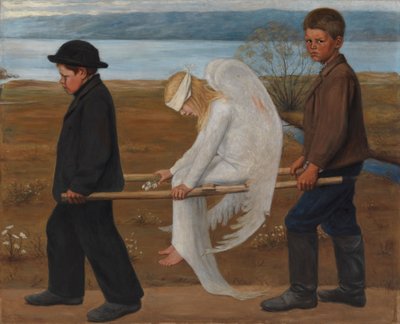 De gewonde engel door Hugo Simberg
