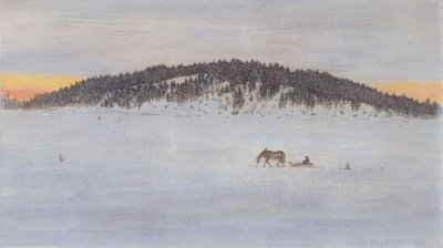 Winterweg I door Hugo Simberg