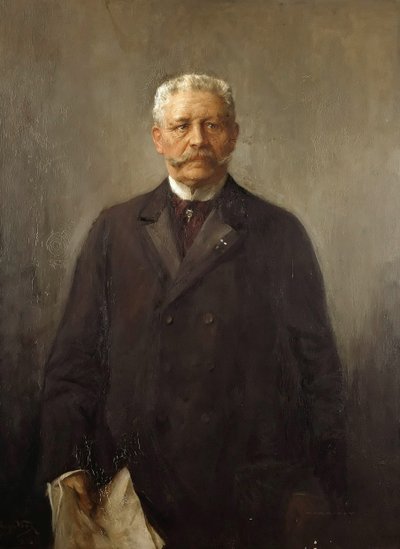 Portret van Paul von Hindenburg door Hugo Vogel