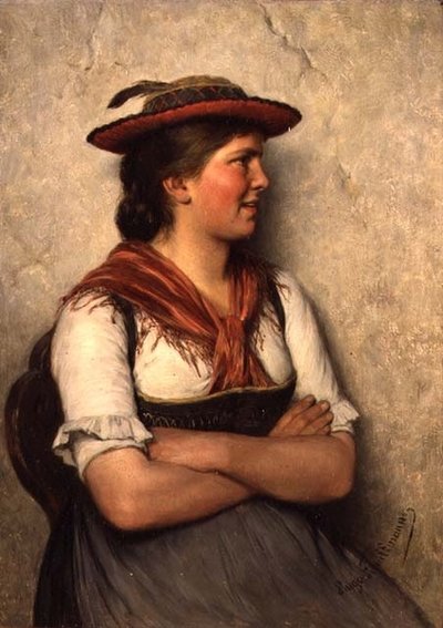 Een Boerenmeisje door Hugo Wilhelm Kauffman