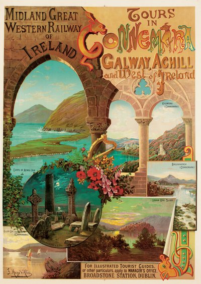 Rondreizen in Connemara, Midland Great Western Railway of Ireland door Hugo d Alesi