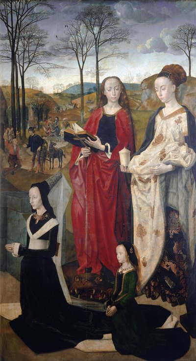 Portinari Altaarstuk: de Aanbidding van de Herders (detail) door Hugo van der Goes
