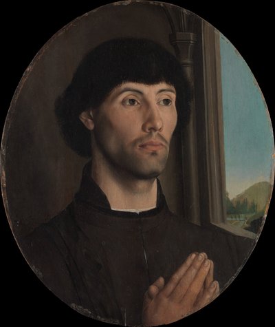 Portret van een man, ca. 1475 door Hugo van der Goes