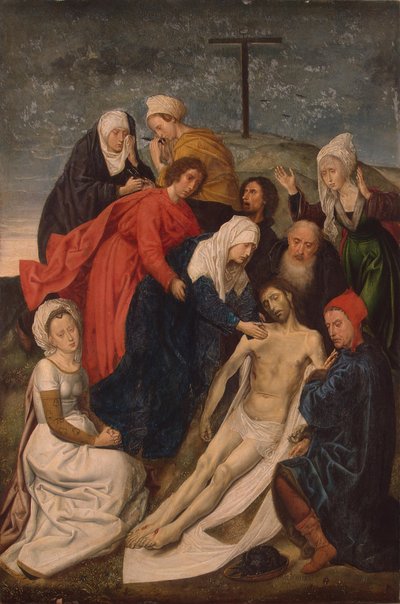 De klaagzang over de dode Christus door Hugo van der Goes