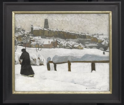 Freiburg in de Sneeuw door Hugues de Beaumont