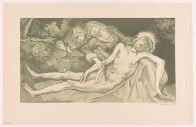 Bewening van Christus door Huib Luns (signed by artist)
