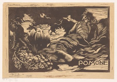 Pomona door Huib Luns (signed by artist)