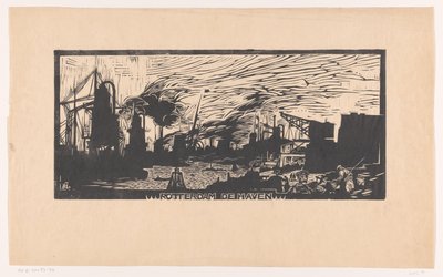 Rotterdam de haven door Huib Luns