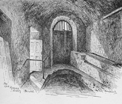Het Oude Romeinse Bad Stand, 1890 door Hume Nisbet