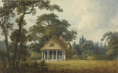 Een zomerhuis met ramen van volledige lengte door Humphry Repton