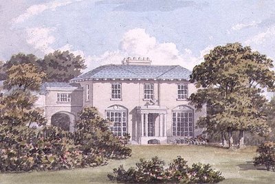 Ontwerp voor de Noordkant van een Huis aan Clapham Common voor William Holme door Humphry Repton