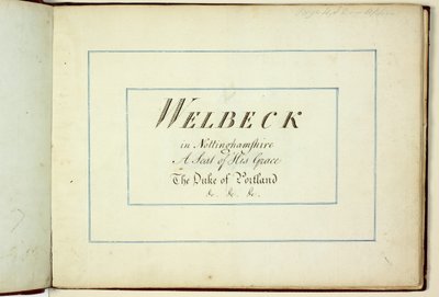 Rood Boek: Welbeck door Humphry Repton