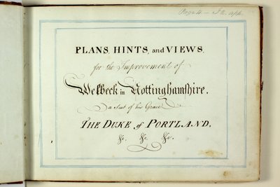Rood Boek: Welbeck door Humphry Repton