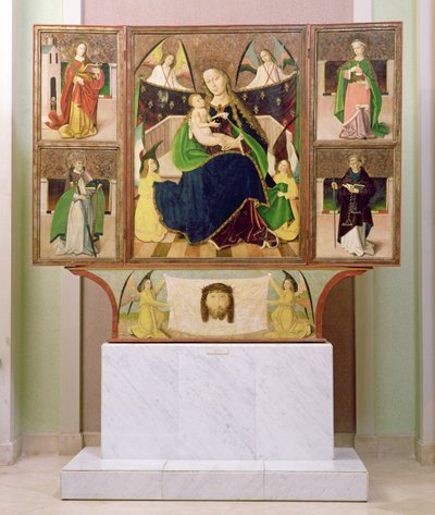 Altaarstuk van de Maagd Maria uit Liptoszentandras c.1480 door Hungarian School