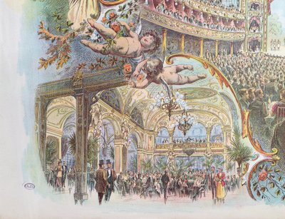 Interieur van de Somossy Orfeum in Boedapest, eind 19e eeuw door Hungarian School