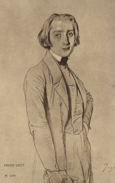 Portret van Franz Liszt door Hungarian School
