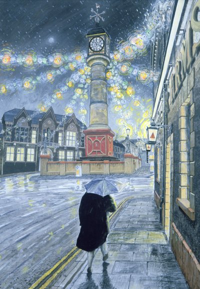 Een december schemering in Tredegar, 1992 door Huw S. Parsons