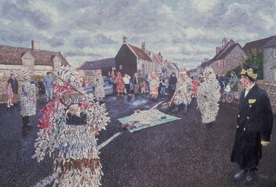 Boxing Day Mummers, Marshfield, 1998 door Huw S. Parsons