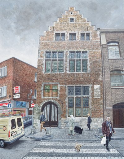 Huis van Pieter Brueghel in Brussel, 1996 door Huw S. Parsons