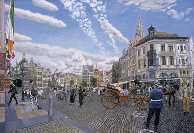 De Grote Markt in Antwerpen, 1996 door Huw S. Parsons