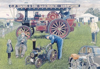 Tractoren op de show, 1993 door Huw S. Parsons