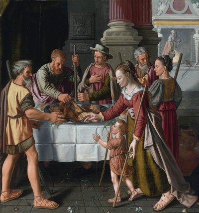 Het eerste paasfeest door Huybrecht Beuckeleer or Beuckelaer