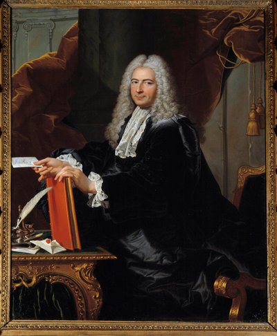 Portret van Philibert Orry, financieel controleur door Hyacinthe (studio of) Rigaud