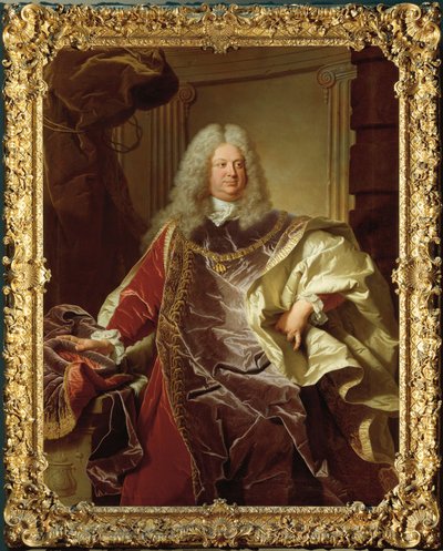 Oostenrijk, Wenen, Portret van Philipp Ludwig Wenzel Graaf van Sinzendorf door Hyacinthe Francois Rigaud