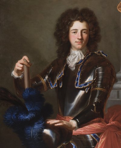 Detail van portret van Henry Bentinck, later 1e Hertog van Portland, 1699 door Hyacinthe Francois Rigaud