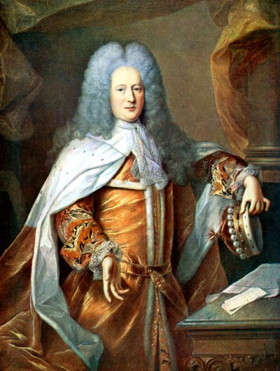 Henry St John, Burggraaf van Bolingbroke, Engelse politicus en filosoof, 18e eeuw c1905 door Hyacinthe Francois Rigaud