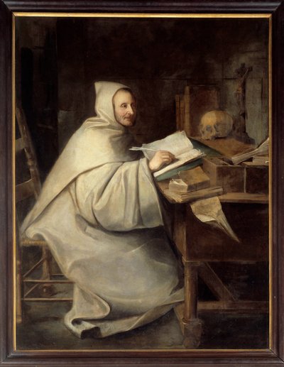 Portret van Armand Jean Le Bouthillier de Rance, abt van La Trappe door Hyacinthe Francois Rigaud