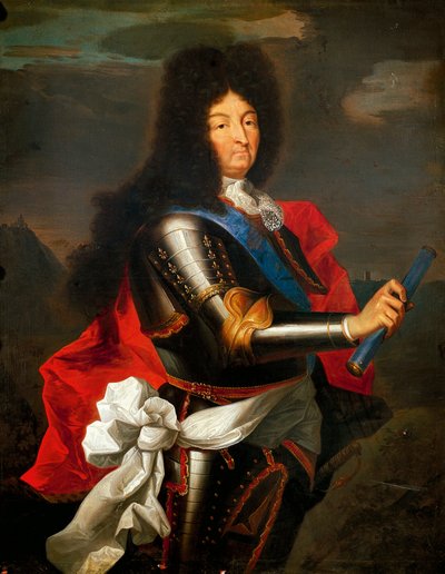 Portret van Lodewijk XIV van Frankrijk door Hyacinthe Francois Rigaud