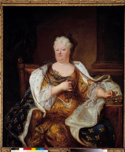 Portret van prinses Palatine Charlotte Elisabeth de Bavière door Hyacinthe Francois Rigaud