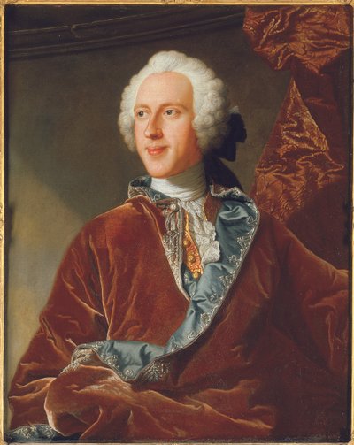 Portret van Sir Bourchier Wrey door Hyacinthe Francois Rigaud