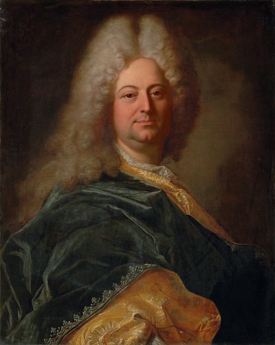 Portret van de Markies de la Mesangere door Hyacinthe Francois Rigaud