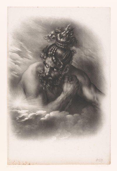 Swaran, de verslagen koning van Lochlin door Hyacinthe Louis Victor Jean Baptiste Aubry Lecomte