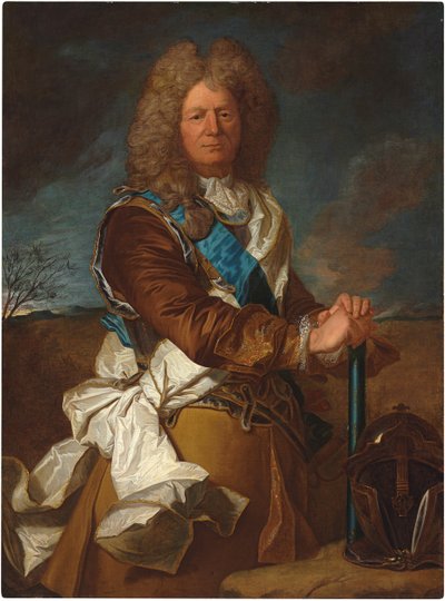 Portret van Sebastien Le Prestre, Marquis de Vauban, Marechal de France, met de orde van Saint Esprit door Hyacinthe Francois Rigaud
