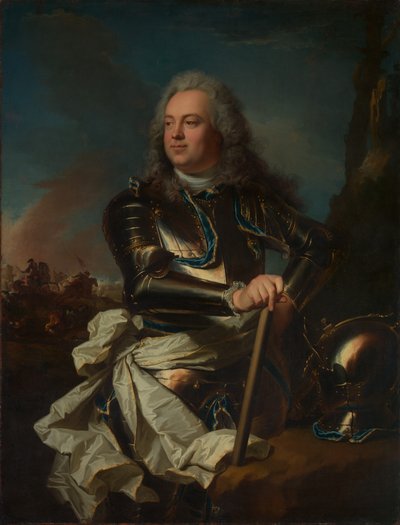 Portret van een generaal, ca. 1710 door Hyacinthe Rigaud