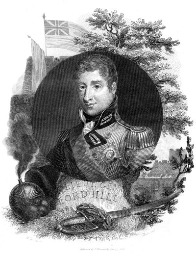 Luitenant-generaal Lord Hill door I. Brown