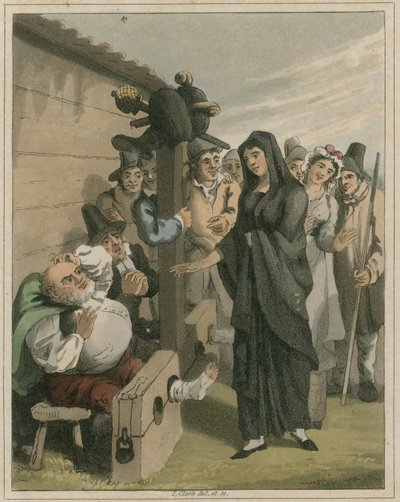 Illustratie uit Hudibras door Samuel Butler door I Clark