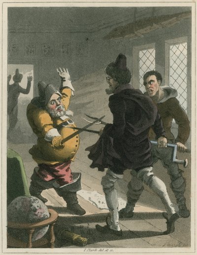 Illustratie uit Hudibras door Samuel Butler door I Clark