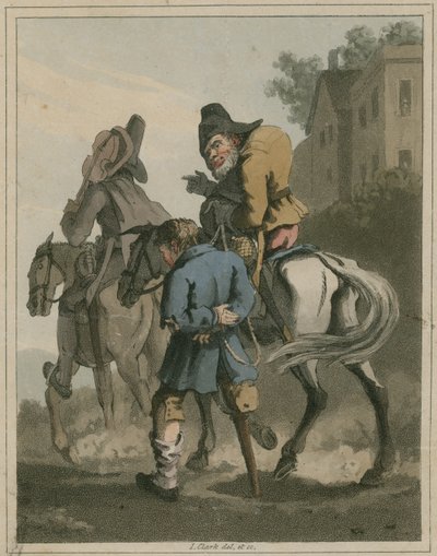 Illustratie uit Hudibras door Samuel Butler door I Clark