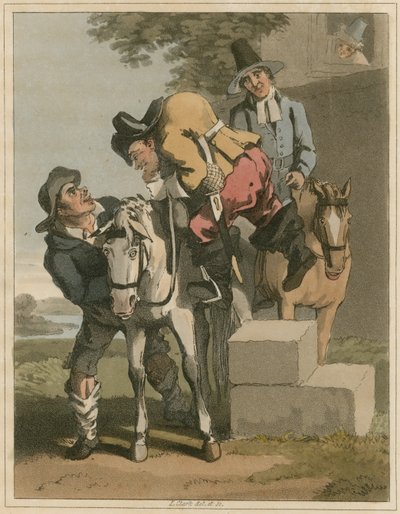 Illustratie uit Hudibras door Samuel Butler door I Clark