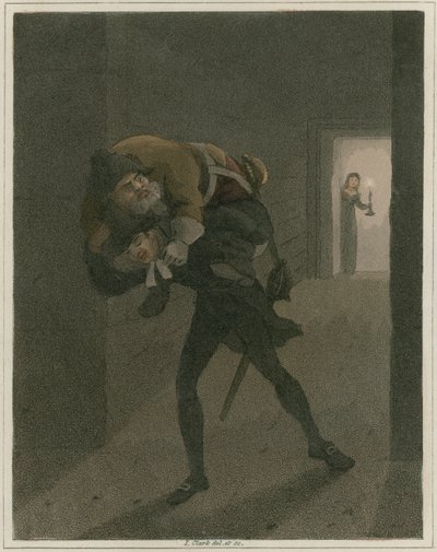 Illustratie uit Hudibras door Samuel Butler door I Clark