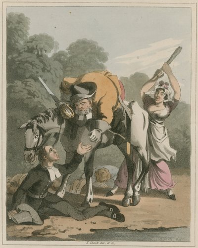Illustratie uit Hudibras door Samuel Butler door I Clark
