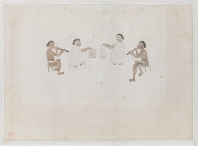 Muzikanten van Tahiti door I. F. Miller
