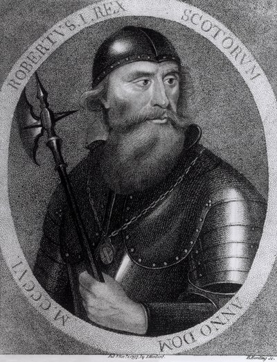 Portret van Koning Robert I van Schotland (1274-1329) gegraveerd door E.Harding, 1 november 1797 door I Herbert