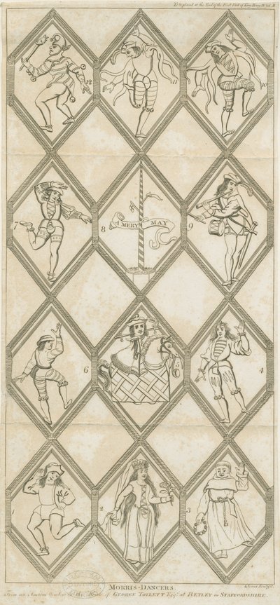 Betley Glasraam - Morris Dansers door I Jones