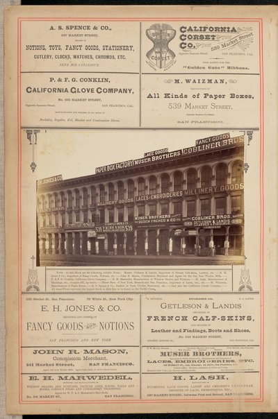 [Gebouw aan Market Street, San Francisco]. door I. W. Taber