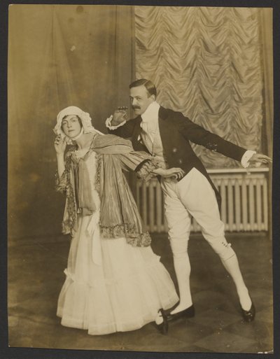 Aristocratisch Ballet (Graf Lalongue met barones E. Rosin). door Iakob Vladimirovich Shteinberg